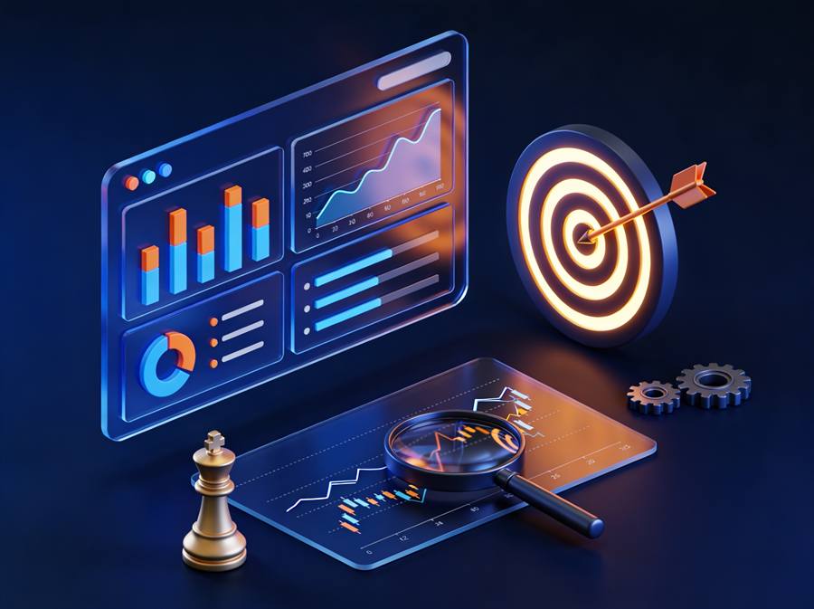 Business strategy and market analysis dashboard